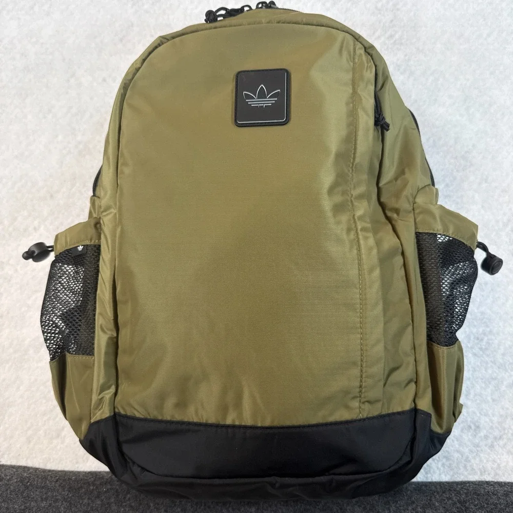 Adidas Overland Olive Green Black Laptop Sleeve Backpack NWT